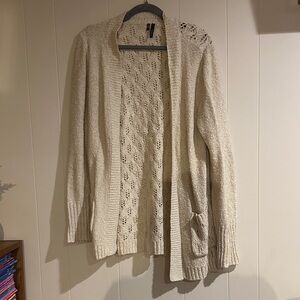 Maurices Cream Knit Cardigan